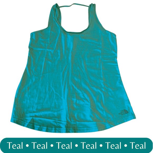 NWT • The North Face • On The Go Stretch Teal Athletic Tank Top • Size: Large - Picture 6 of 15